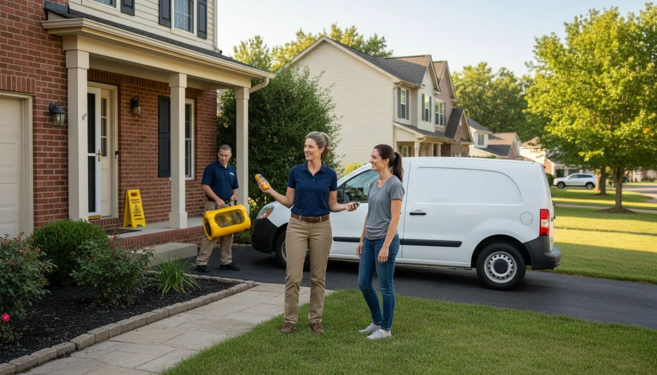 Residential water damage restoration in Mont Clare, PA